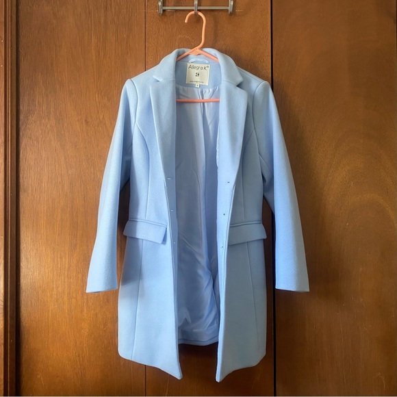 (NWOT) Light Blue Coat - Picture 3 of 11